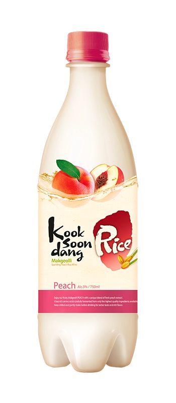 Vino di riso coreano Makkoli alla pesca - Kooksoondang 750ml.
